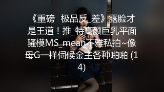 《重磅☛极品反_差》露脸才是王道！推_特高颜巨乳平面骚模MS_mean不雅私拍~像母G一样伺候金主各种啪啪 (14)