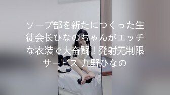 ソープ部を新たにつくった生徒会长ひなのちゃんがエッチな衣装で大奋闘！発射无制限サービス 九野ひなの